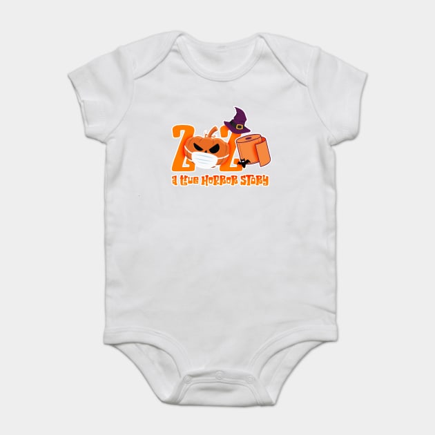 2020 A True Horror Story funny quarantine Halloween Baby Bodysuit by creative